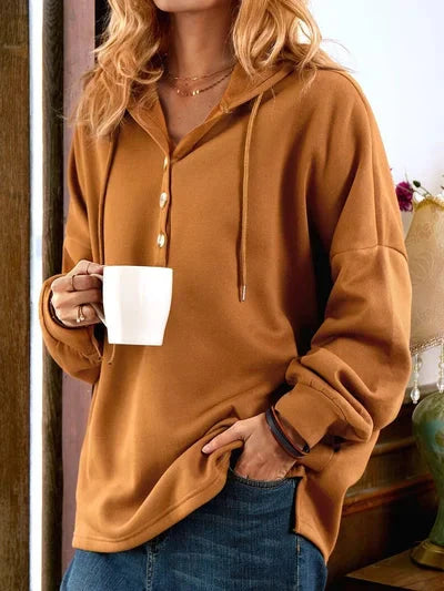 Aude Comfort™ Maglione button-down a maniche lunghe