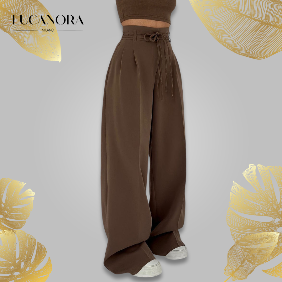 Eva Alberto™ Pantaloni larghi a vita alta