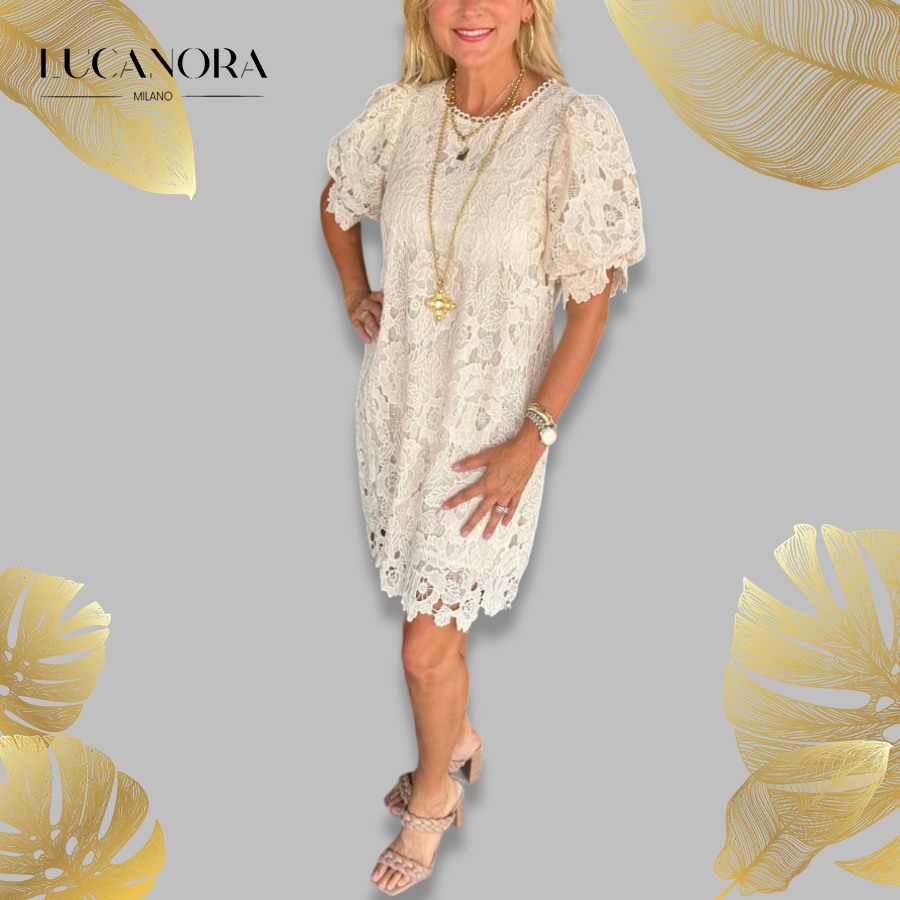 Ida Cena™ Abito elegante da donna in pizzo