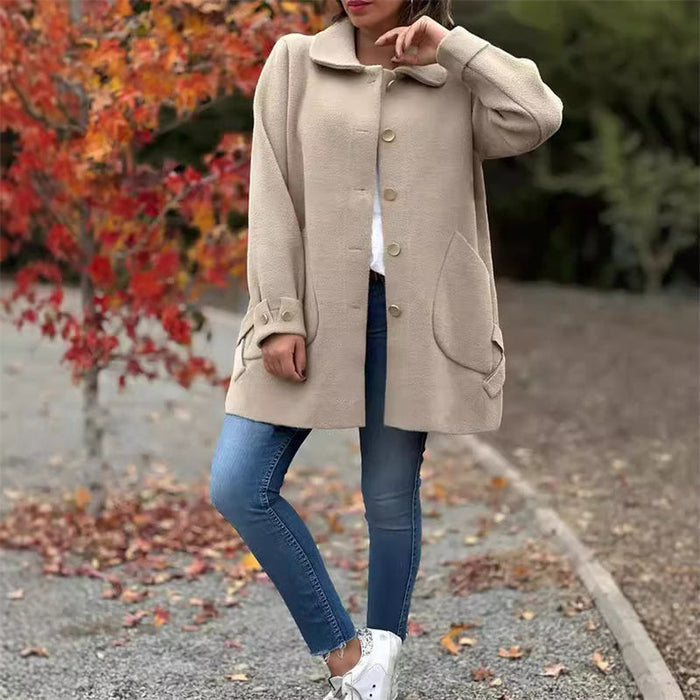 Leonilda Lanci™️ Cappotto moda con colletto
