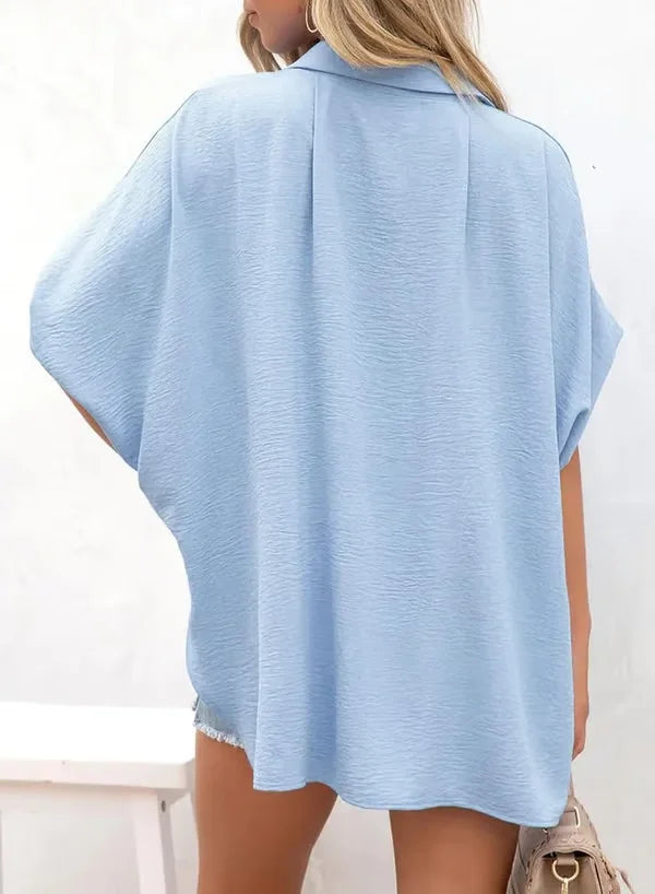 Adele Rozzi™ Elegante e Casual Camicetta a Maniche Corte