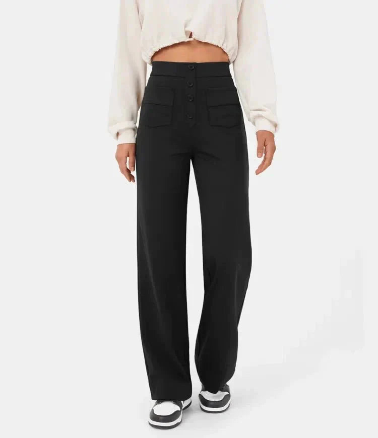 Adona™ Pantaloni elasticizzati a vita alta