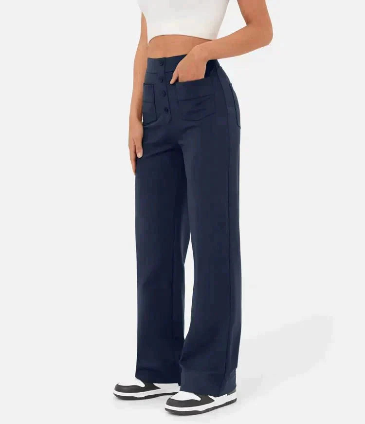 Adona™ Pantaloni elasticizzati a vita alta