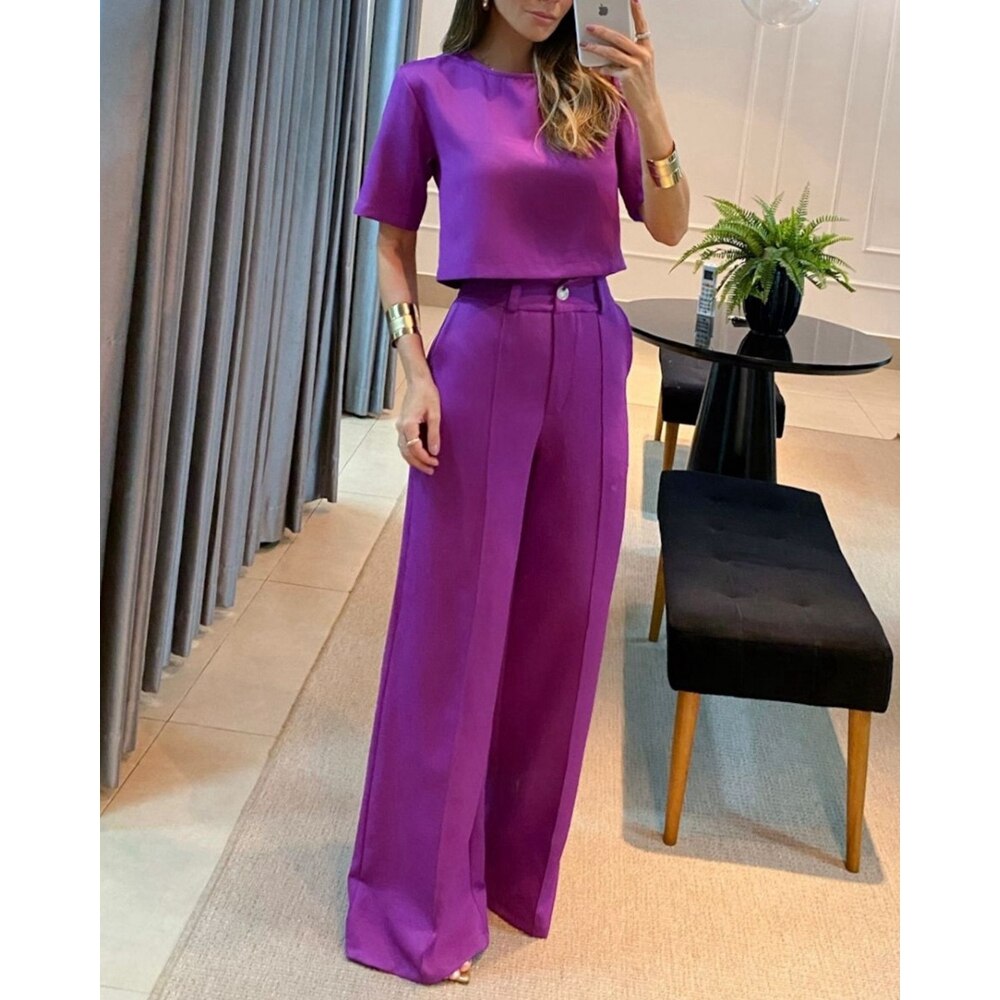 Adrienne™ Set top e pantaloni in due pezzi