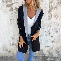 Alcina Fiola™ Cappotto primaverile con apertura frontale e cappuccio