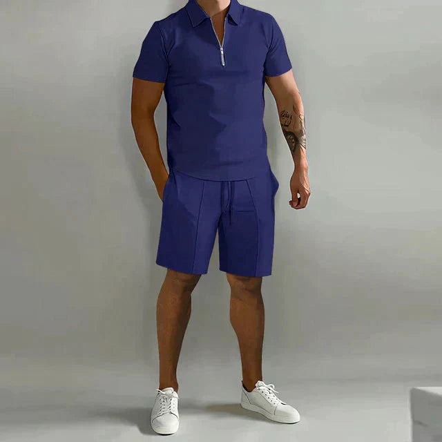 Aleandro Porchia™ Set polo e pantaloncini casual da uomo