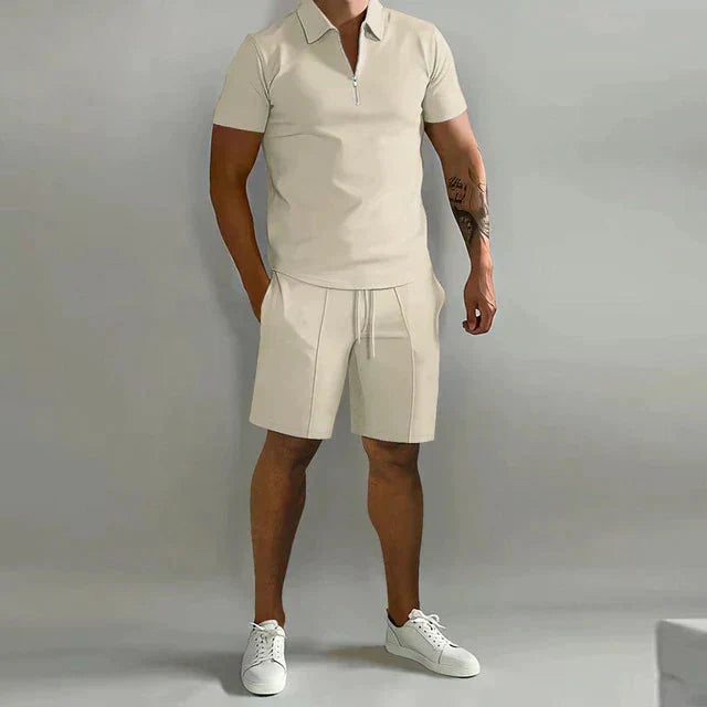 Aleandro Porchia™ Set polo e pantaloncini casual da uomo