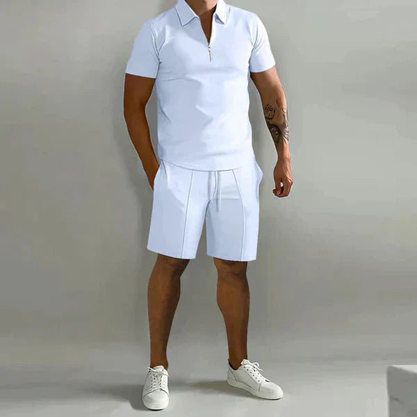 Aleandro Porchia™ Set polo e pantaloncini casual da uomo