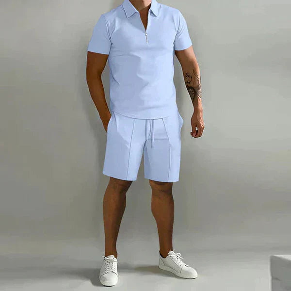 Aleandro Porchia™ Set polo e pantaloncini casual da uomo