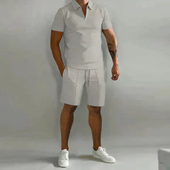 Aleandro Porchia™ Set polo e pantaloncini casual da uomo