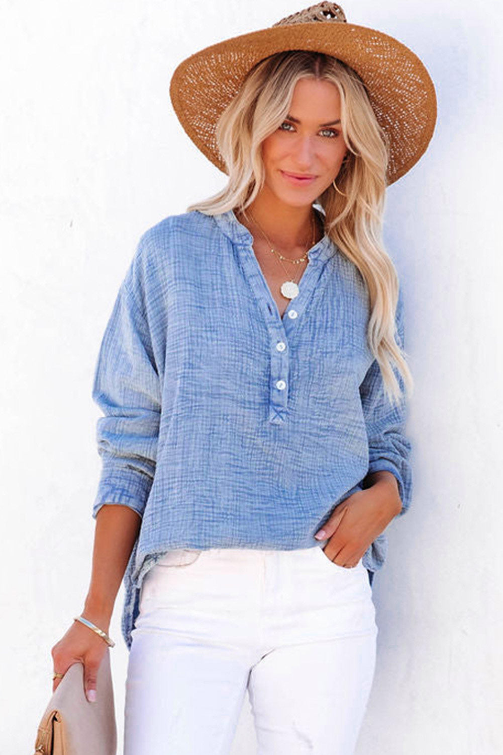 Alessia Belfi™ Camicia casual con bottoni  da donna