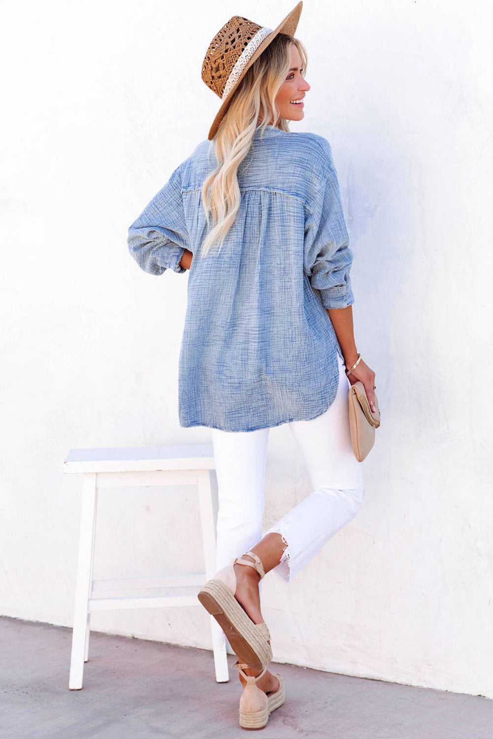Alessia Belfi™ Camicia casual con bottoni  da donna