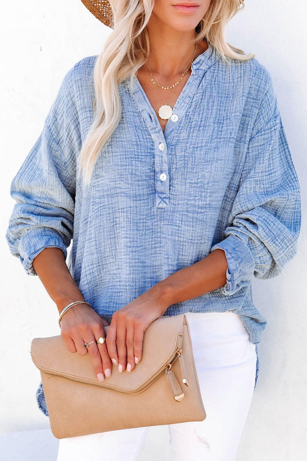 Alessia Belfi™ Camicia casual con bottoni  da donna