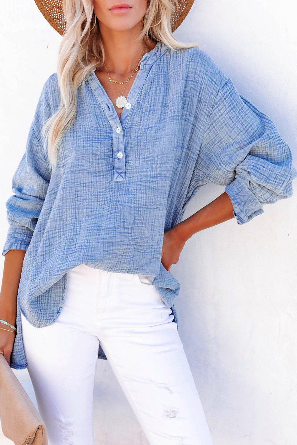 Alessia Belfi™ Camicia casual con bottoni  da donna