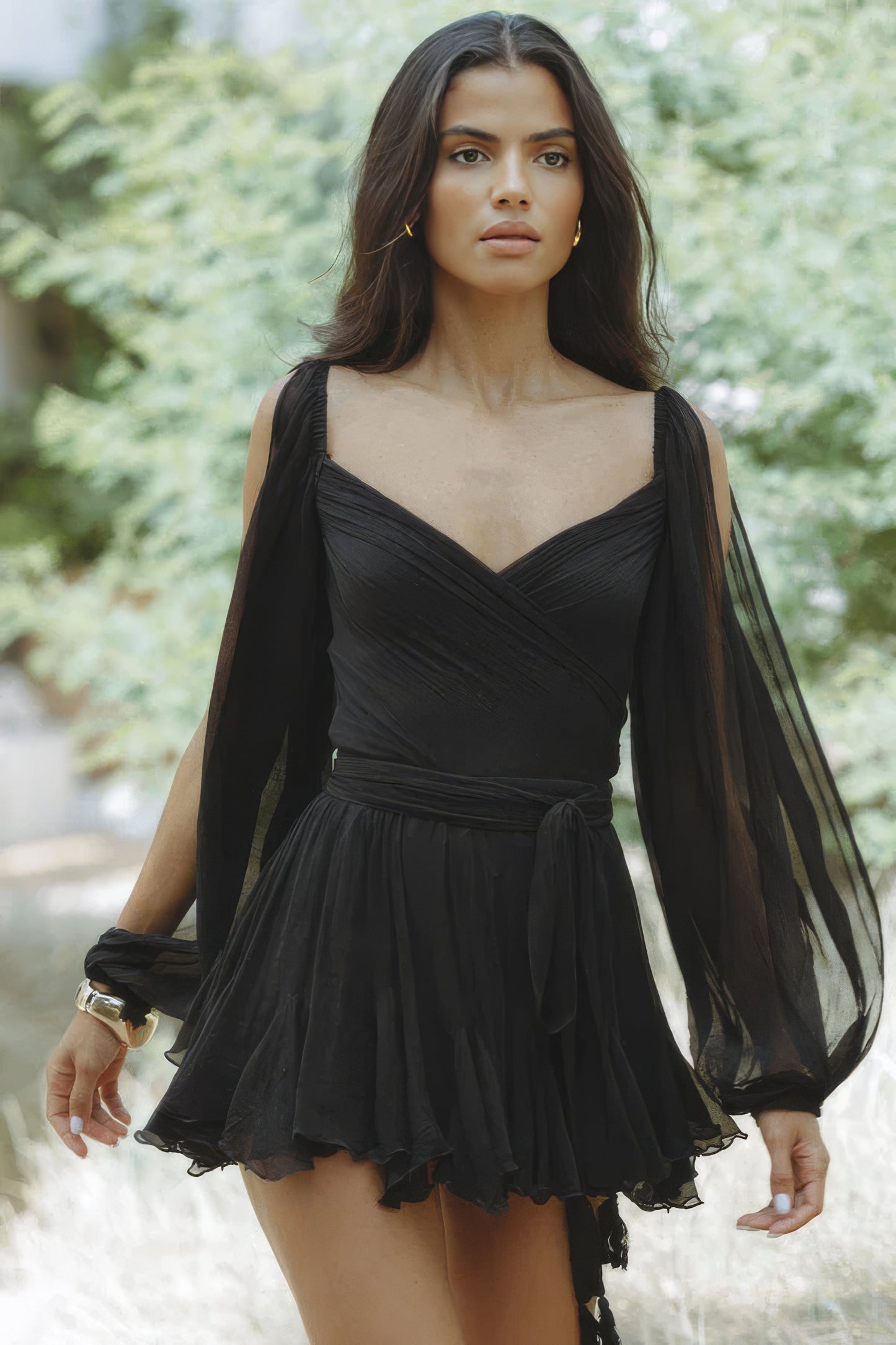 Alice Morrow™ Abito off shoulder con scollo a V