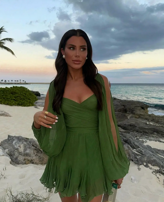 Alice Morrow™ Abito off shoulder con scollo a V