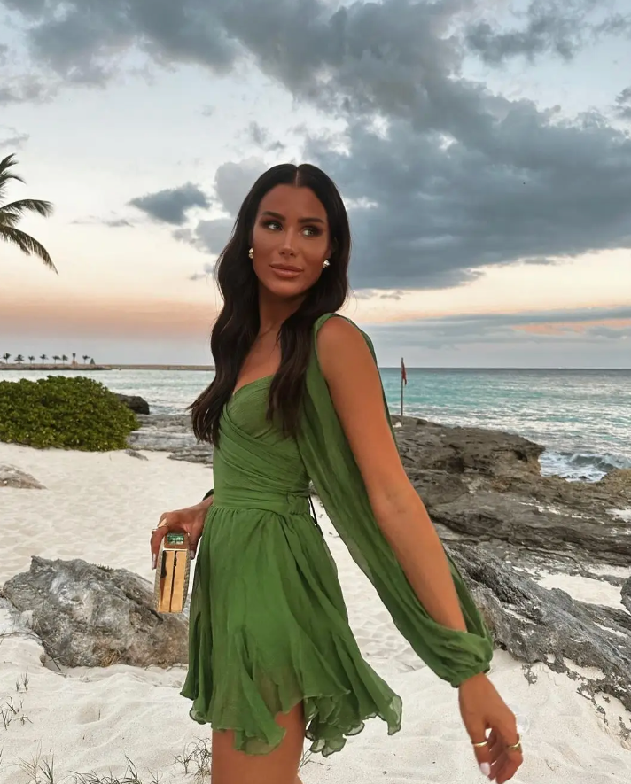 Alice Morrow™ Abito off shoulder con scollo a V
