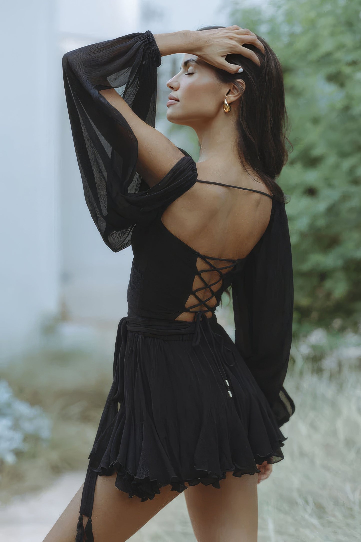 Alice Morrow™ Abito off shoulder con scollo a V
