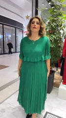 Amanda Hogan™ Abito elegante con mezze maniche e scollatura rotonda