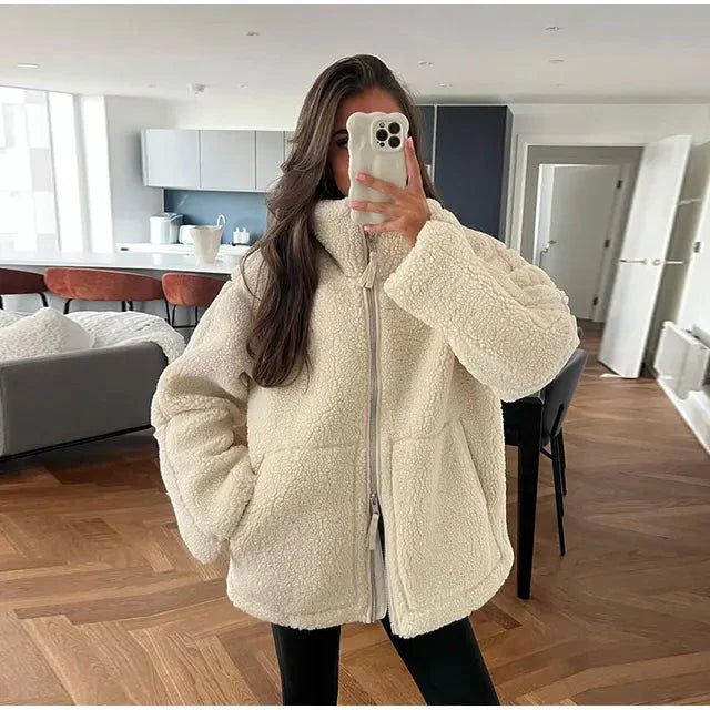 Ana Paul™ Calda giacca in pile con collo alto