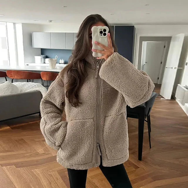 Ana Paul™ Calda giacca in pile con collo alto