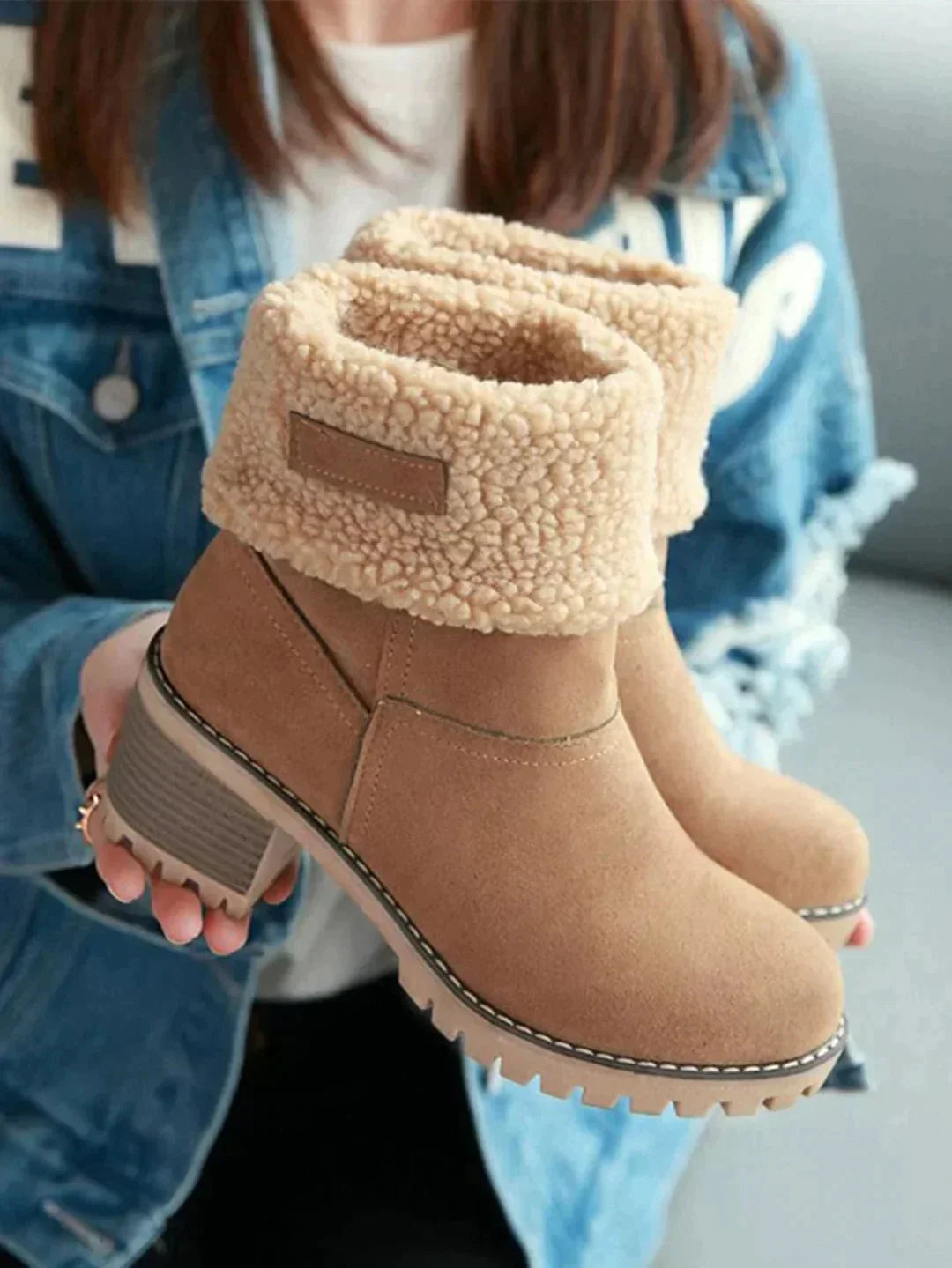 Angeline Bellamy™️ Stivali invernali in lana eleganti e caldi
