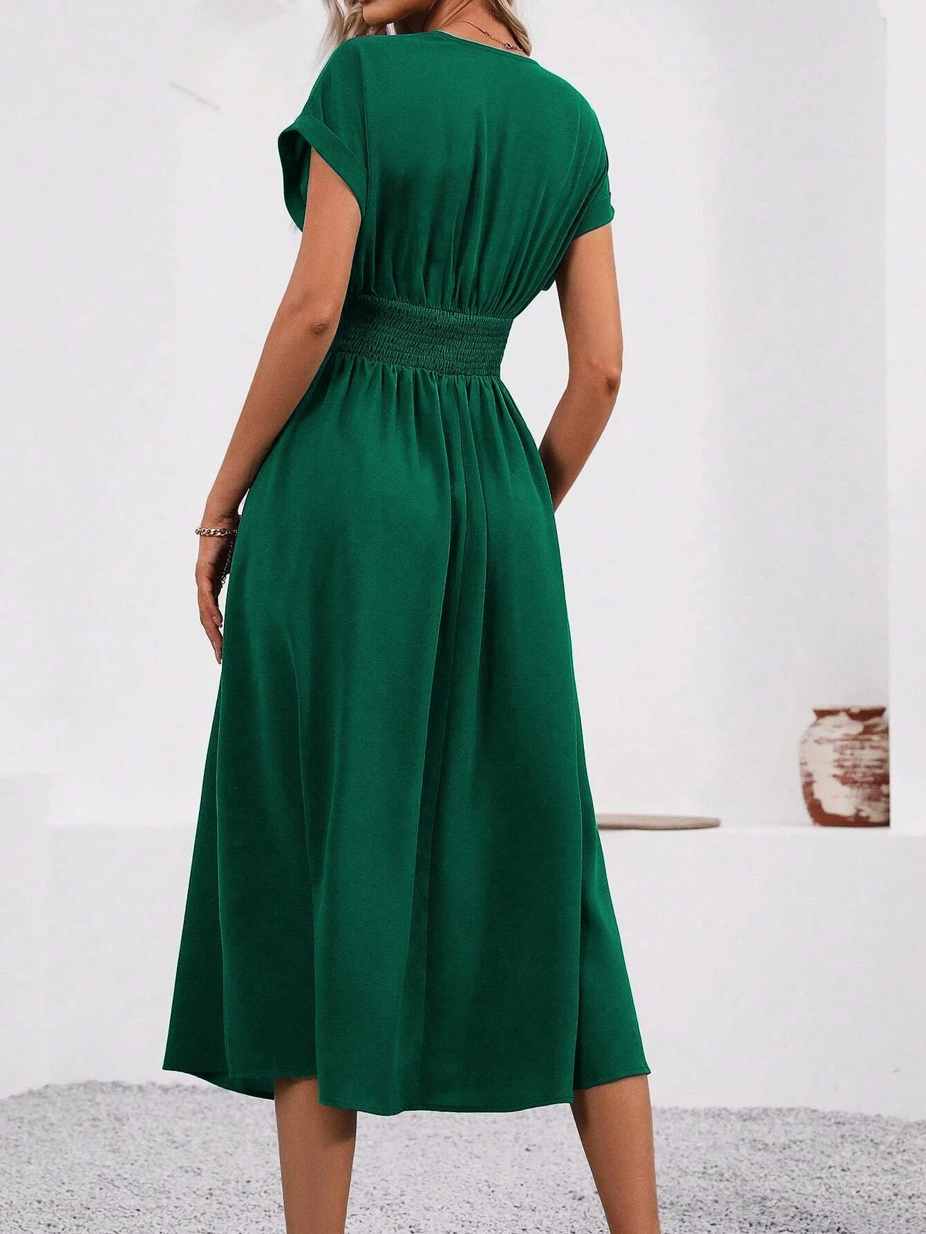 Annabella Bersani™ Abito da donna con scollo a V e vita stretta