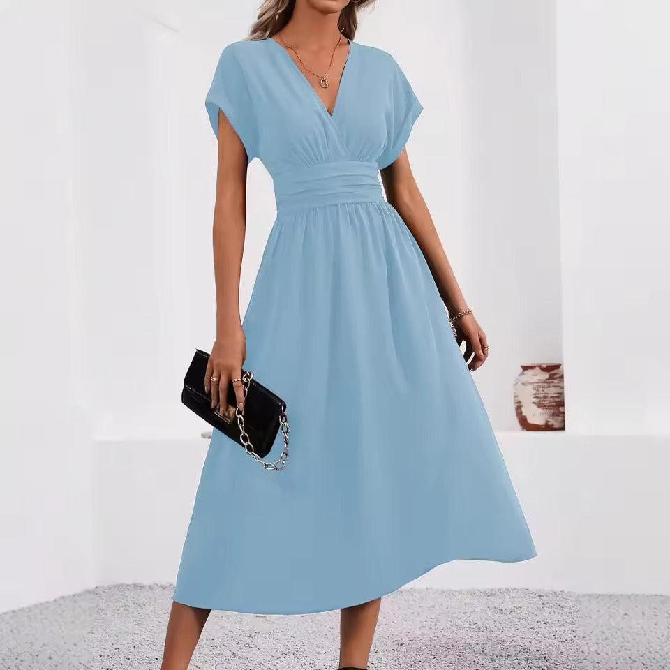 Annabella Bersani™ Abito da donna con scollo a V e vita stretta