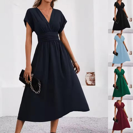 Annabella Bersani™ Abito da donna con scollo a V e vita stretta