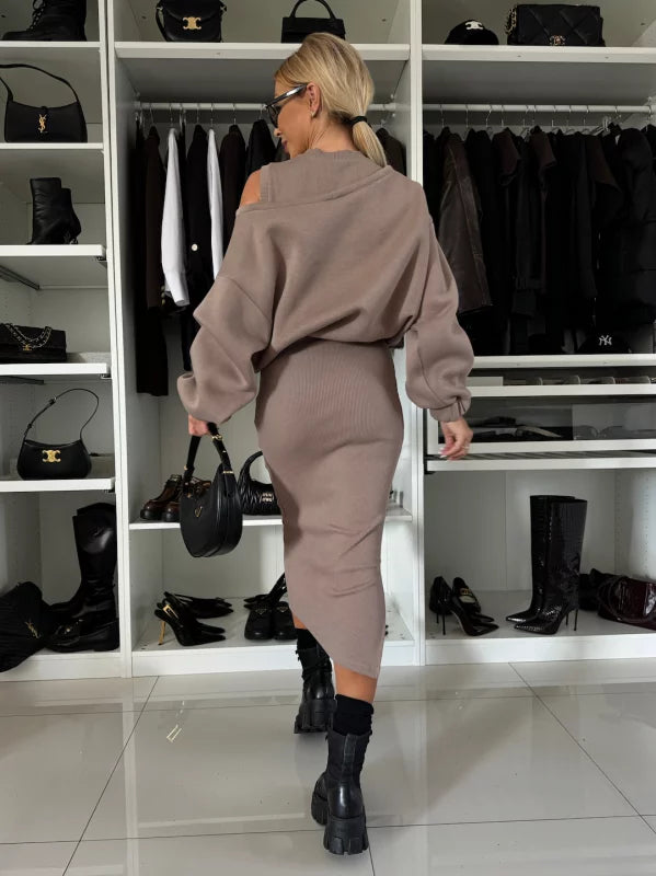 Asia Bonfanti™ Set abito e maglione alla moda