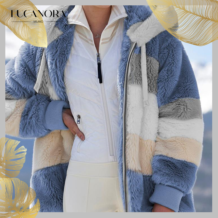 Bella Chaud™ Giacca invernale unisex a righe morbide