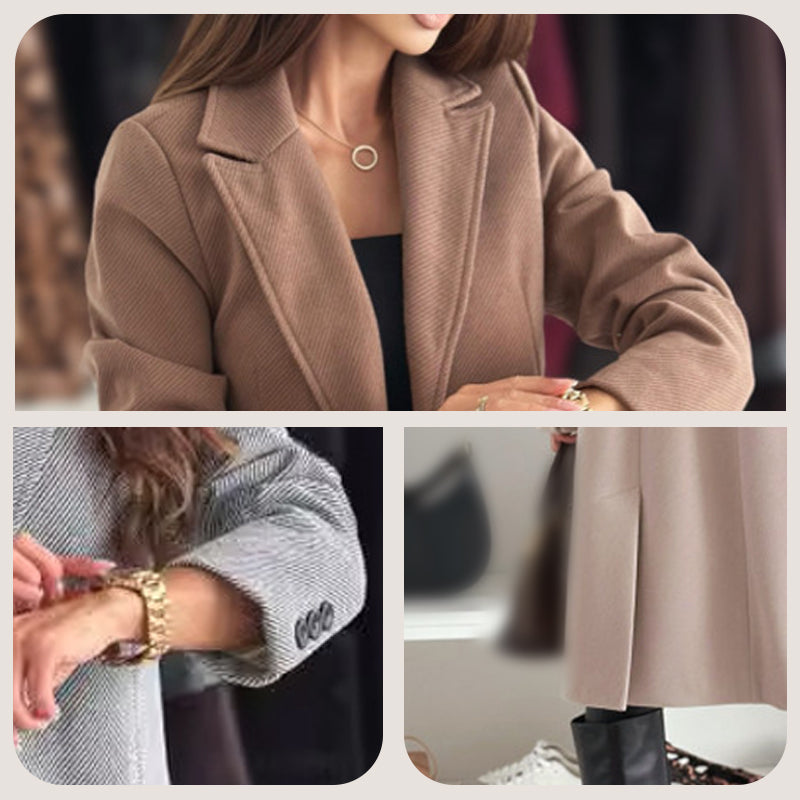 Benigna Fago™ Cappotto sartoriale elegante da donna per l'inverno
