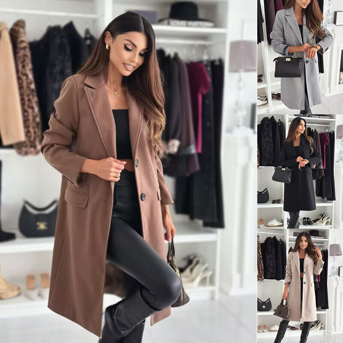 Benigna Fago™ Cappotto sartoriale elegante da donna per l'inverno