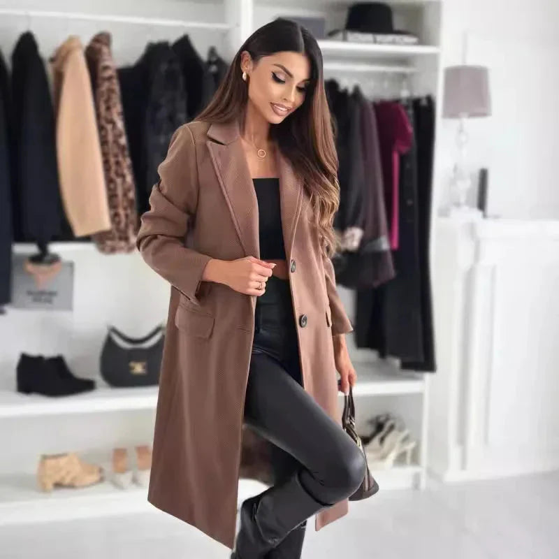 Benigna Fago™ Cappotto sartoriale elegante da donna per l'inverno