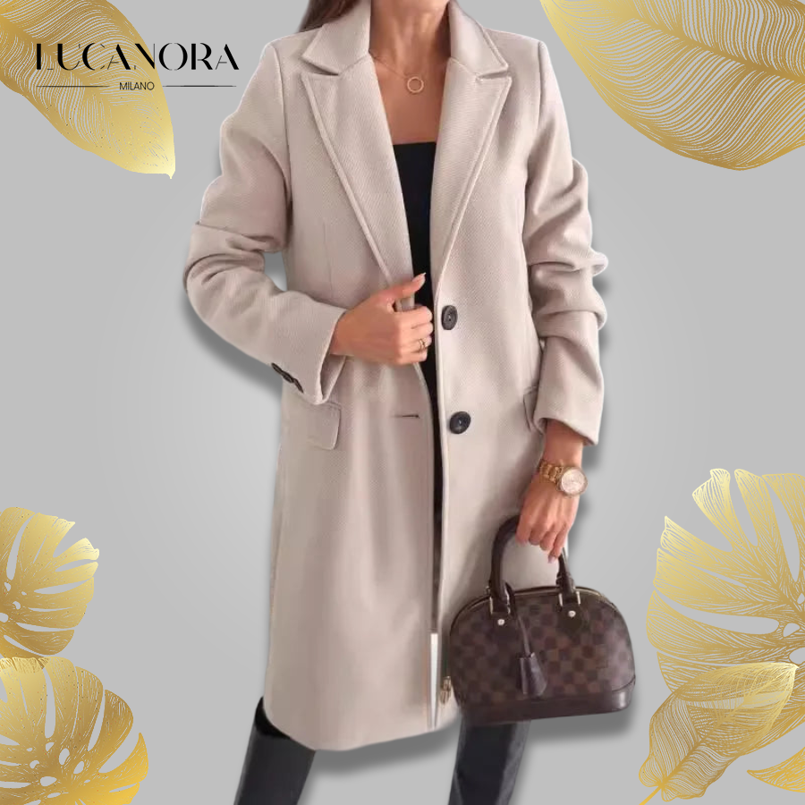 Benigna Fago™ Cappotto sartoriale elegante da donna per l'inverno