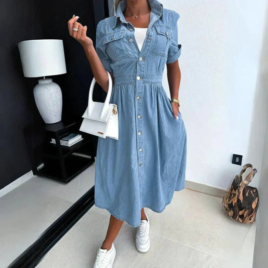 Brooklynn™ Abito casual in denim con tasche