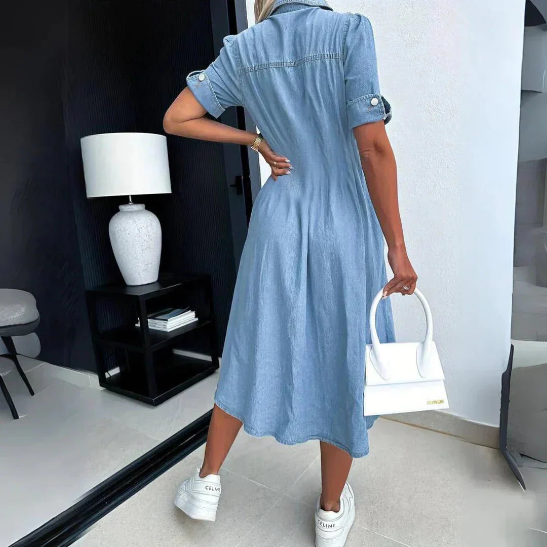Brooklynn™ Abito casual in denim con tasche