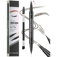 BrowFork™ Matita per sopracciglia impermeabile 2 in 1 con pennello