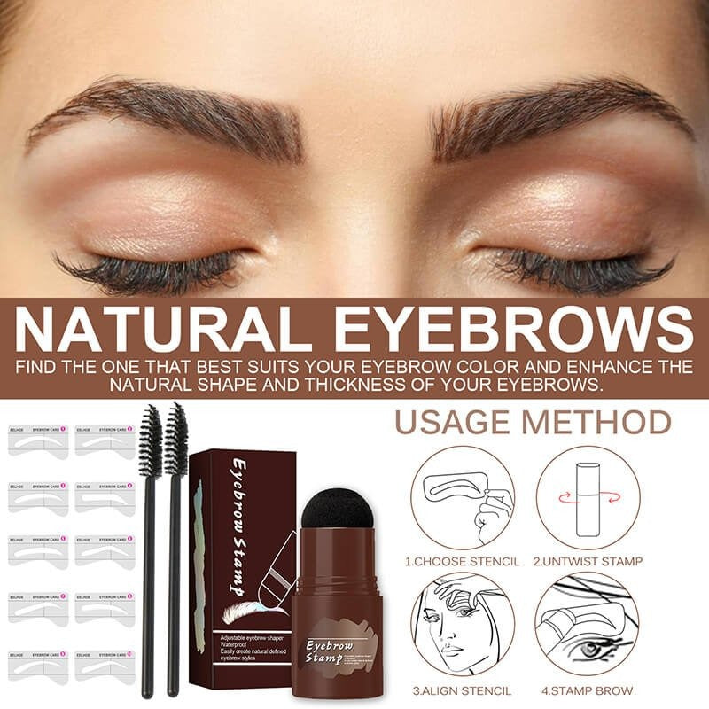 BrowStamp™ Kit stencil e timbro per sopracciglia di precisione