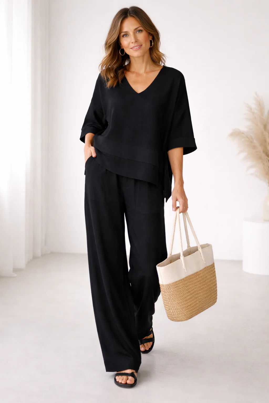 Bruna Luzzetti™ Completo in cotone e lino traspirante