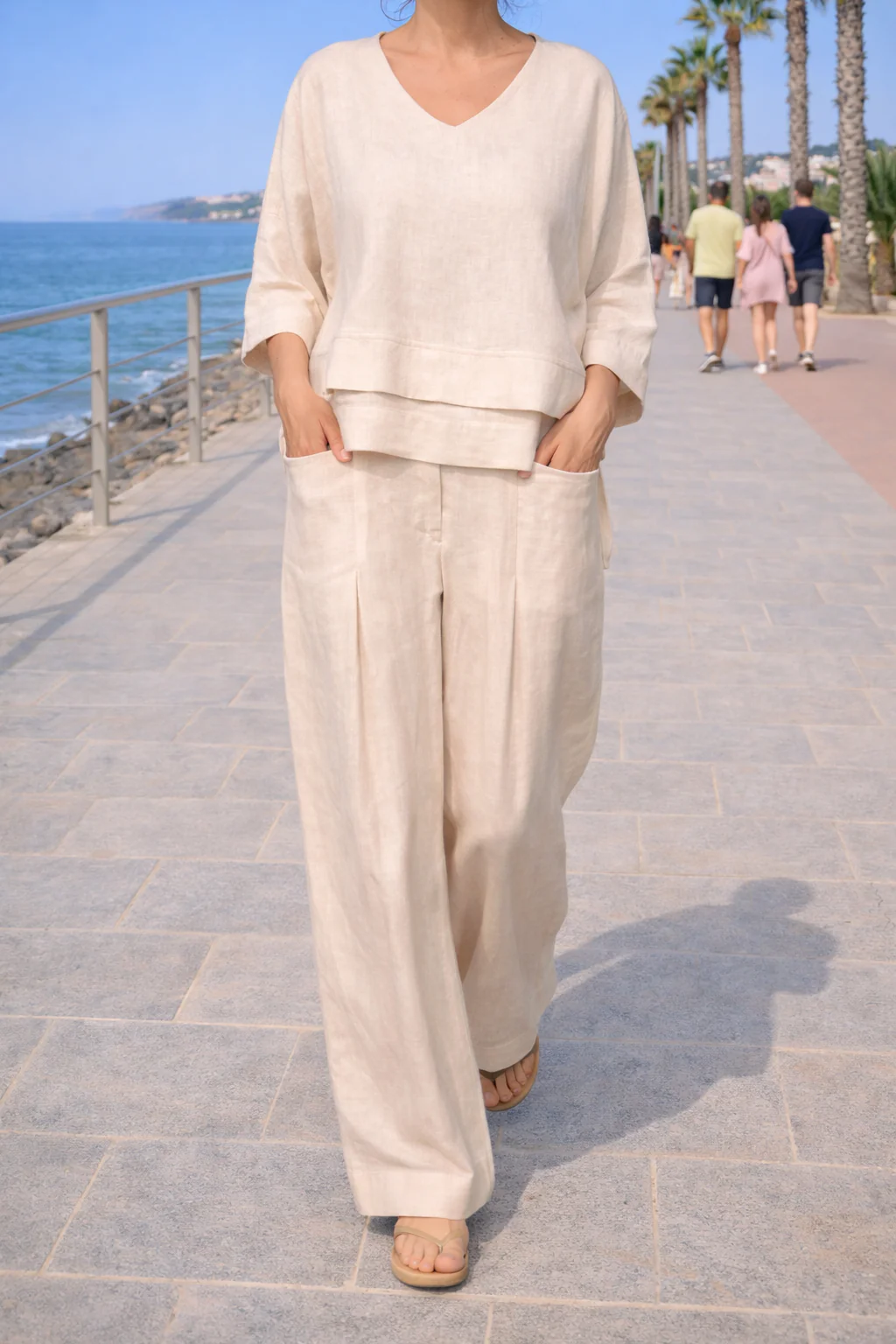 Bruna Luzzetti™ Completo in cotone e lino traspirante