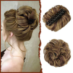 BunClip™ Chignon disordinato con clip a forma di artiglio sui capelli