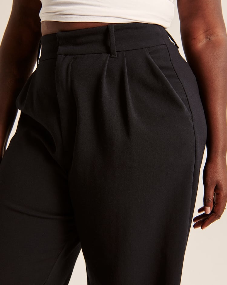 Celine Montclair™️ Pantaloni casual a vita alta con gambe larghe