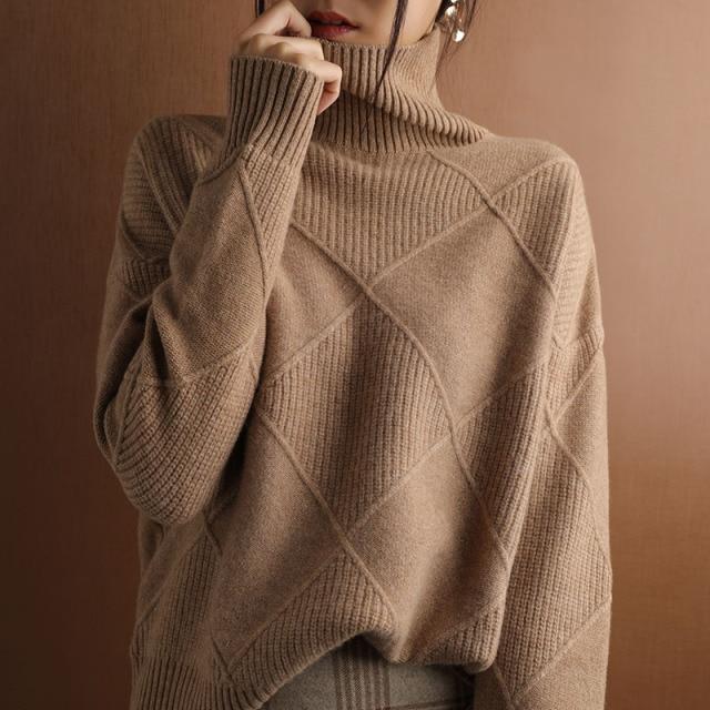 Chiarina™ Maglione dolcevita in peluche