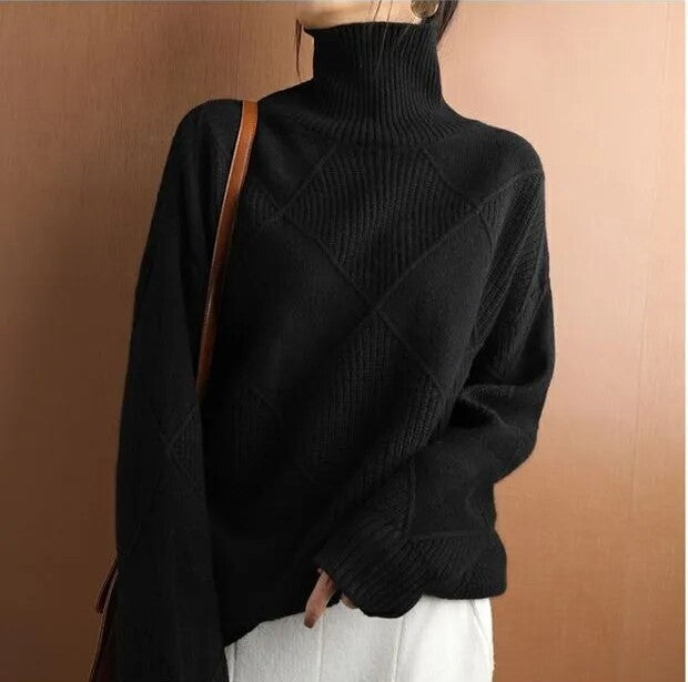 Chiarina™ Maglione dolcevita in peluche