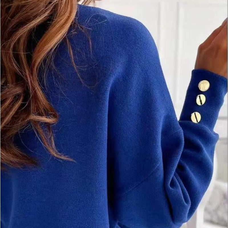 Chloé Rey™ Maglia scollo a V, chiusa con bottoni dorati