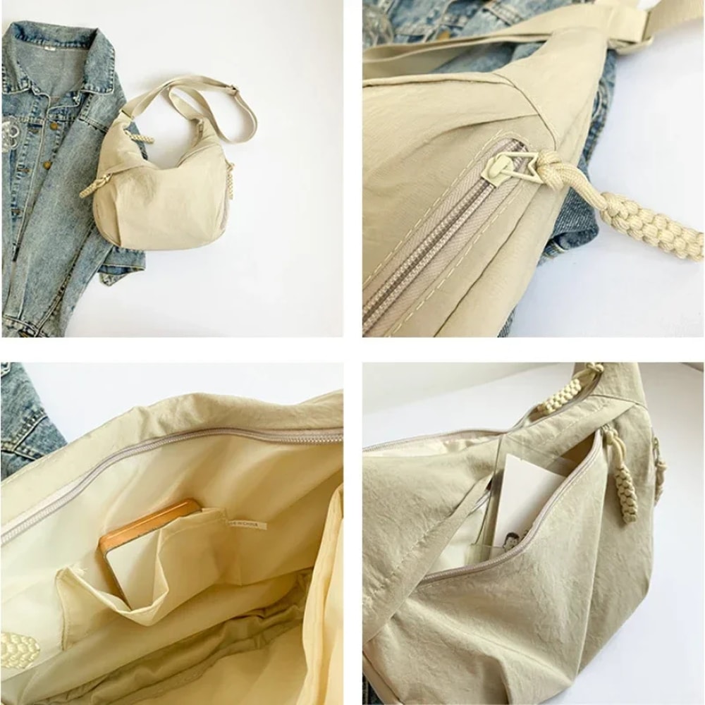 CompactCarry Pro™ Borsa a tracolla minimalista in nylon
