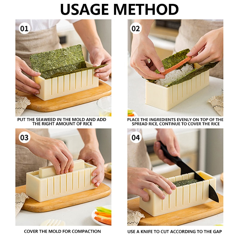 Cuisine Delux+™ Kit per preparare il sushi | Divertitevi a preparare il sushi insieme!
