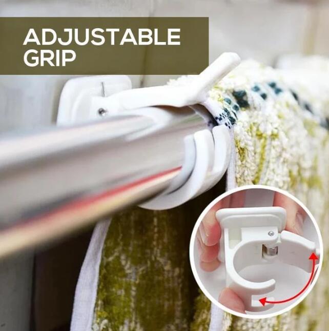 CurtainGrip™ Staffe per tende regolabili | Non forare mai più!