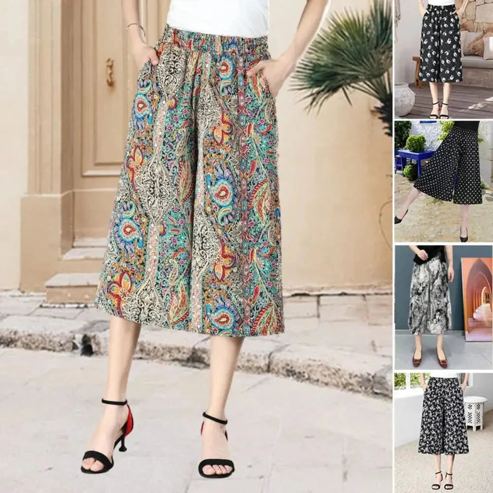 CurvyCharm™ Pantaloni stretch a gamba larga